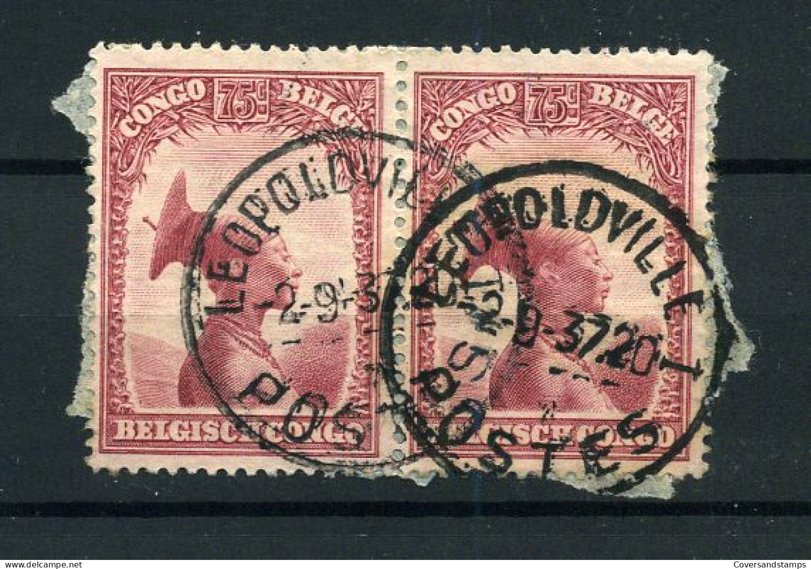 Belgisch Congo - 2 X 175 - Used - "Leopoldville" - Used Stamps