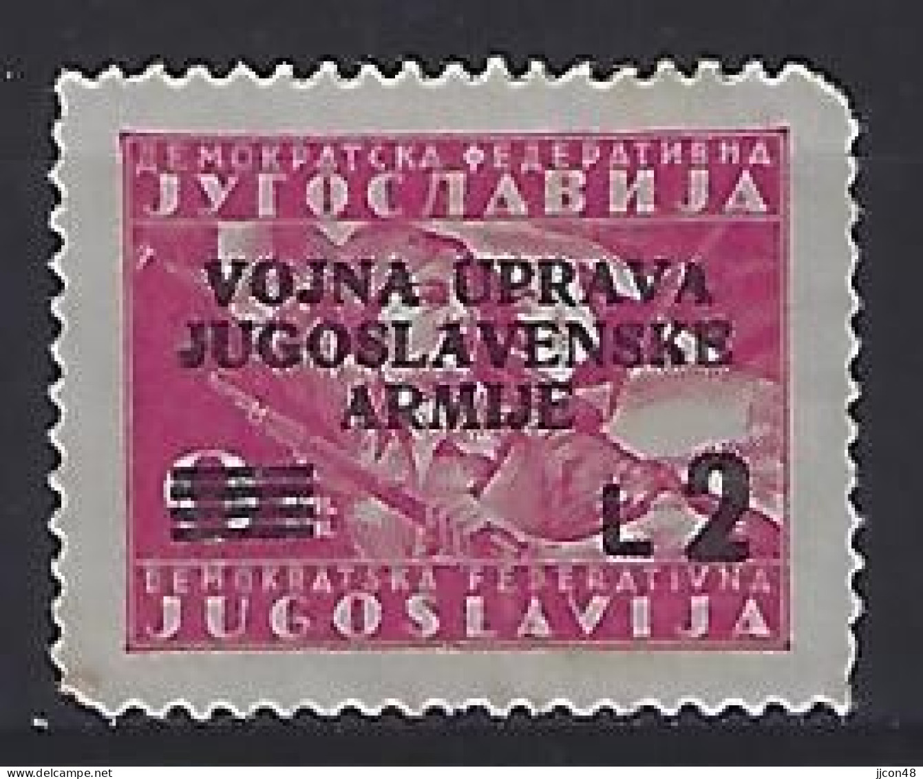 Jugoslavia (ISTRA) 1947  Army (*) MM Mi.57 - Ungebraucht