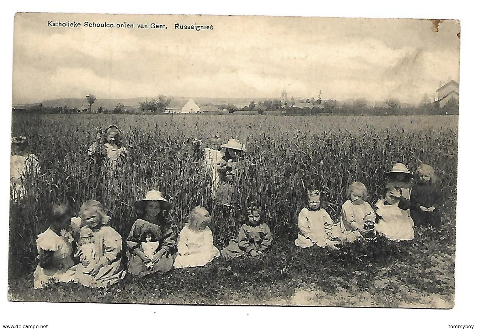 CPA Russeignies - Katholieke Schoolcoloniën Van  Gent (stains Right Top Corner) - Mont-de-l'Enclus