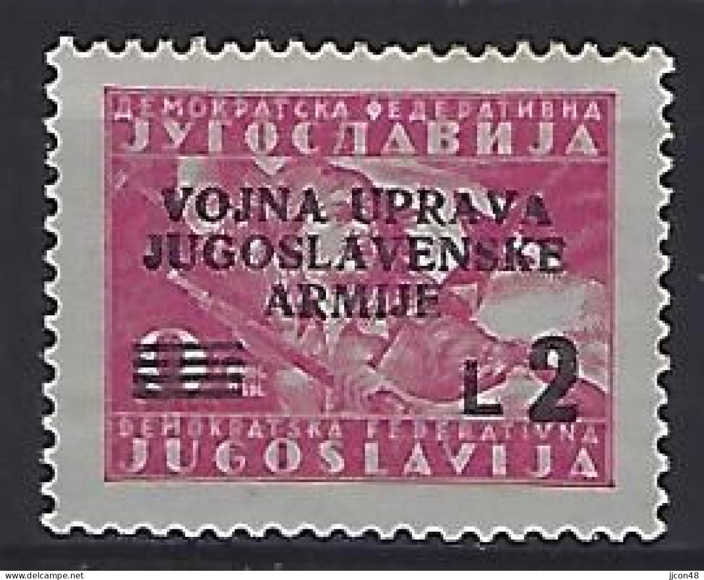 Jugoslavia (ISTRA) 1947  Army (*) MNG Mi.57 - Ungebraucht