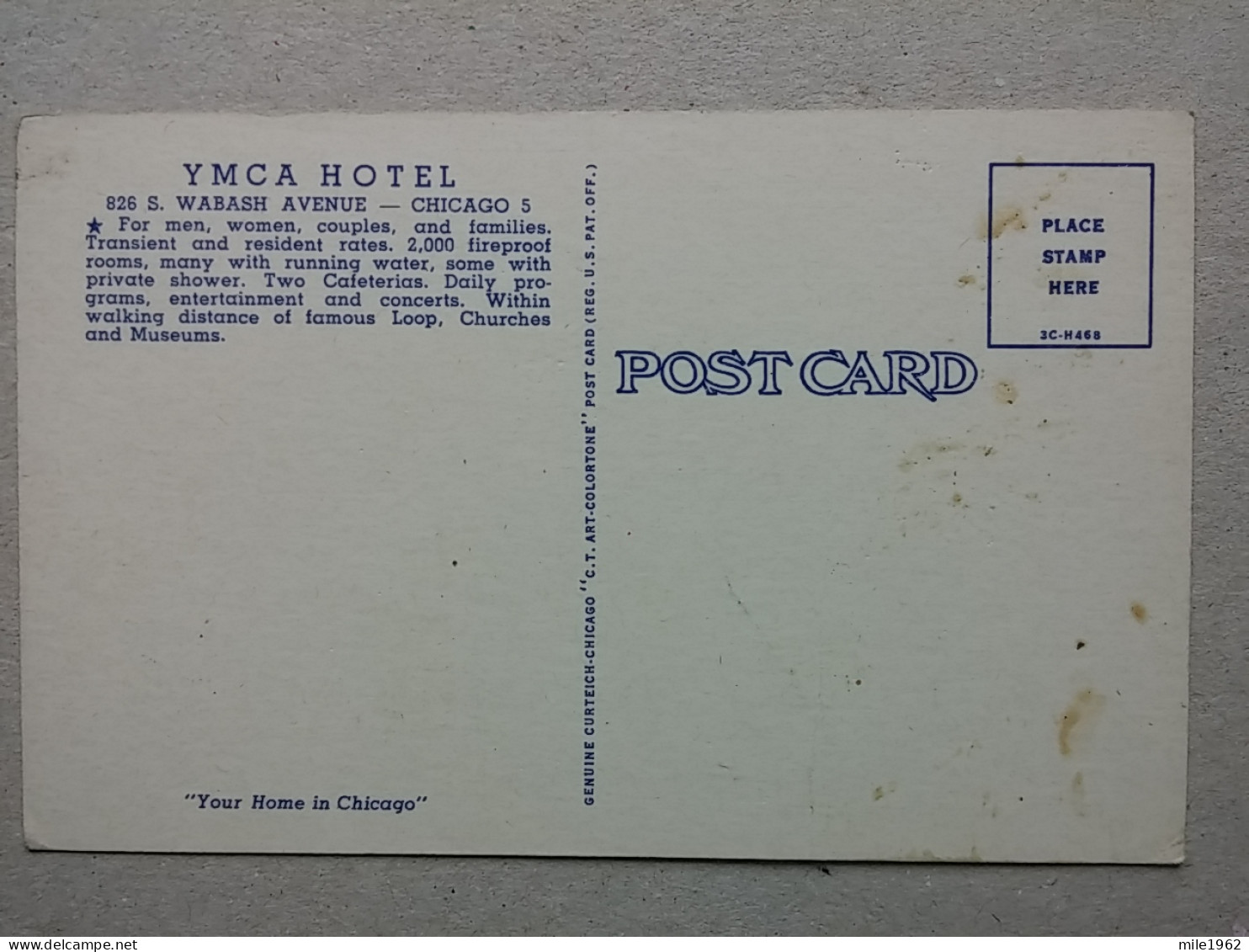 Kov 560-4 - CHICAGO, ILLINOIS, YMCA HOTEL, PLANE, MAP - Chicago