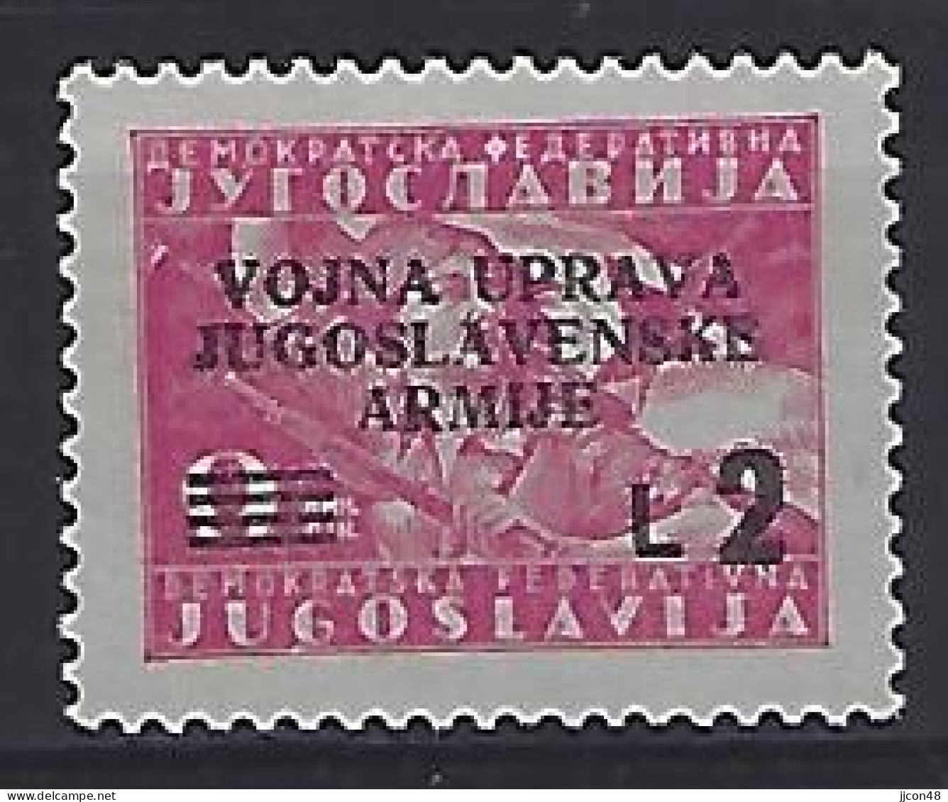 Jugoslavia (ISTRA) 1947  Army (*) MNG Mi.57 - Unused Stamps