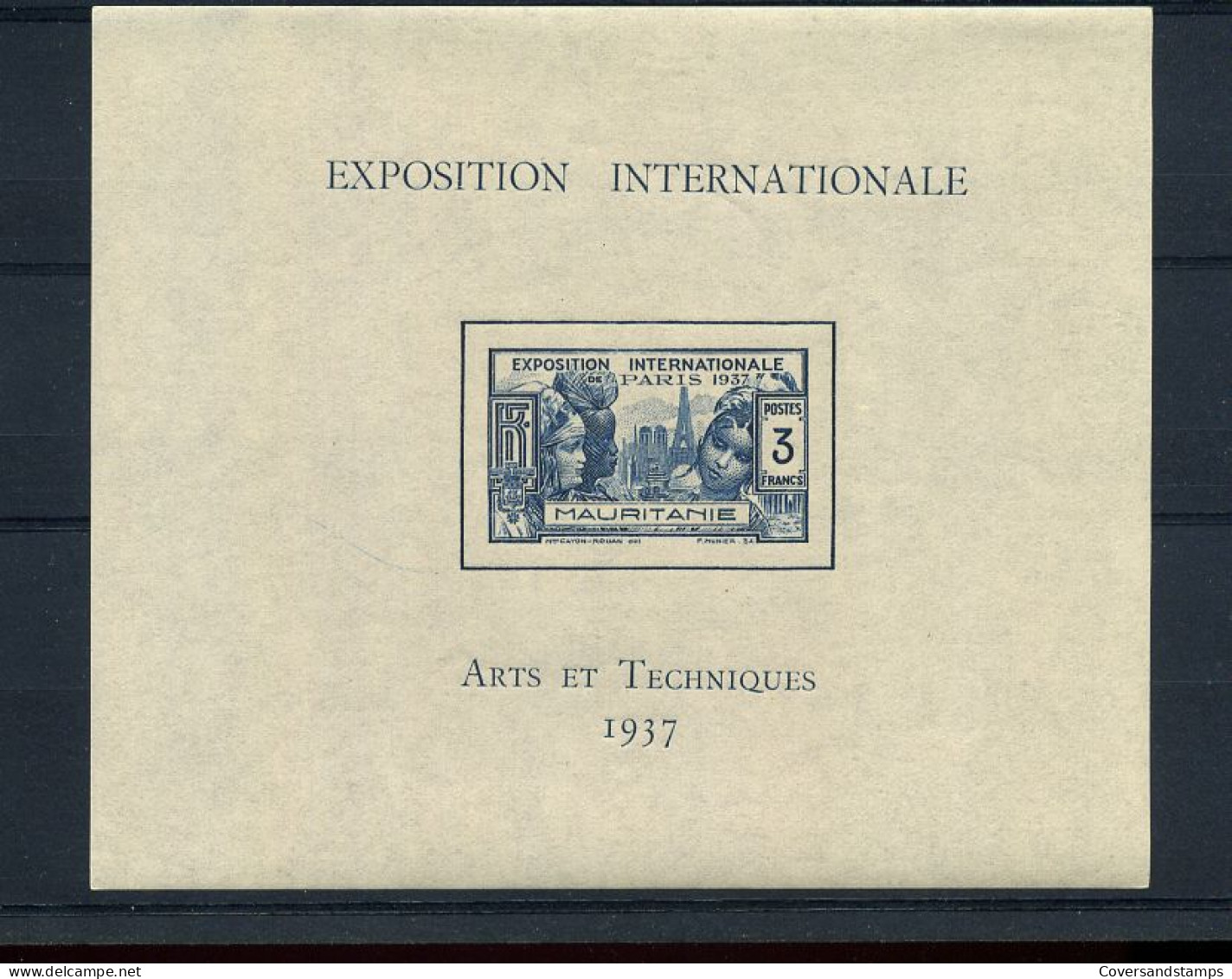Exposition Internationale  1937 - Mauritanie - MH - Nuevos