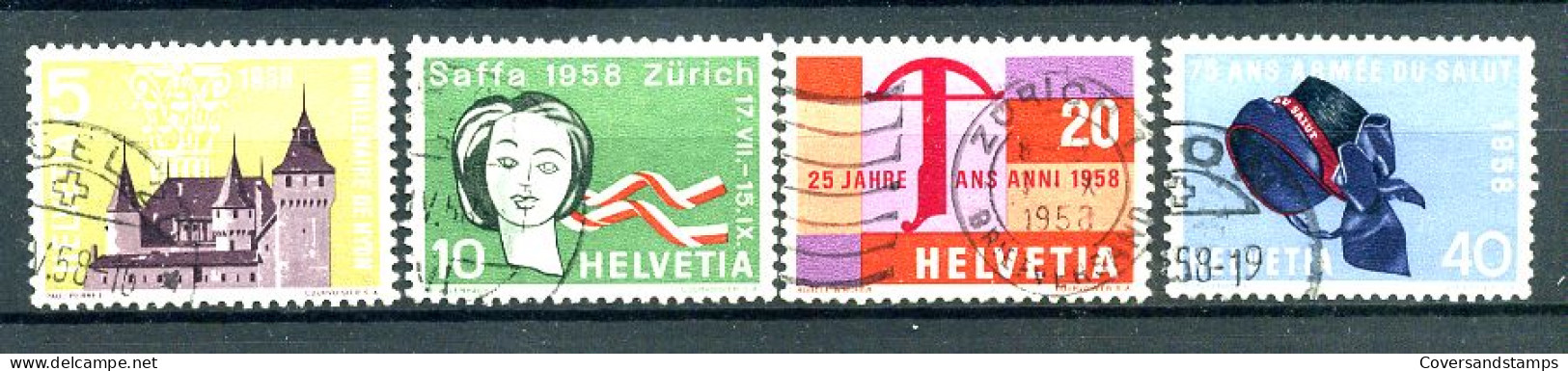 Zwitserland - 602/05  Gest/obl/used - Used Stamps
