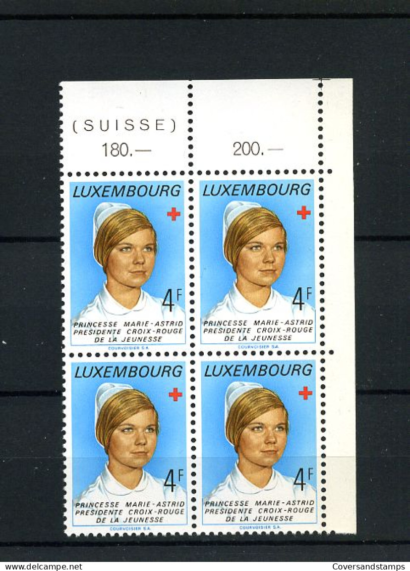 Luxembourg - 826 In Blok Van 4/en Bloc De 4 - MNH - Unused Stamps