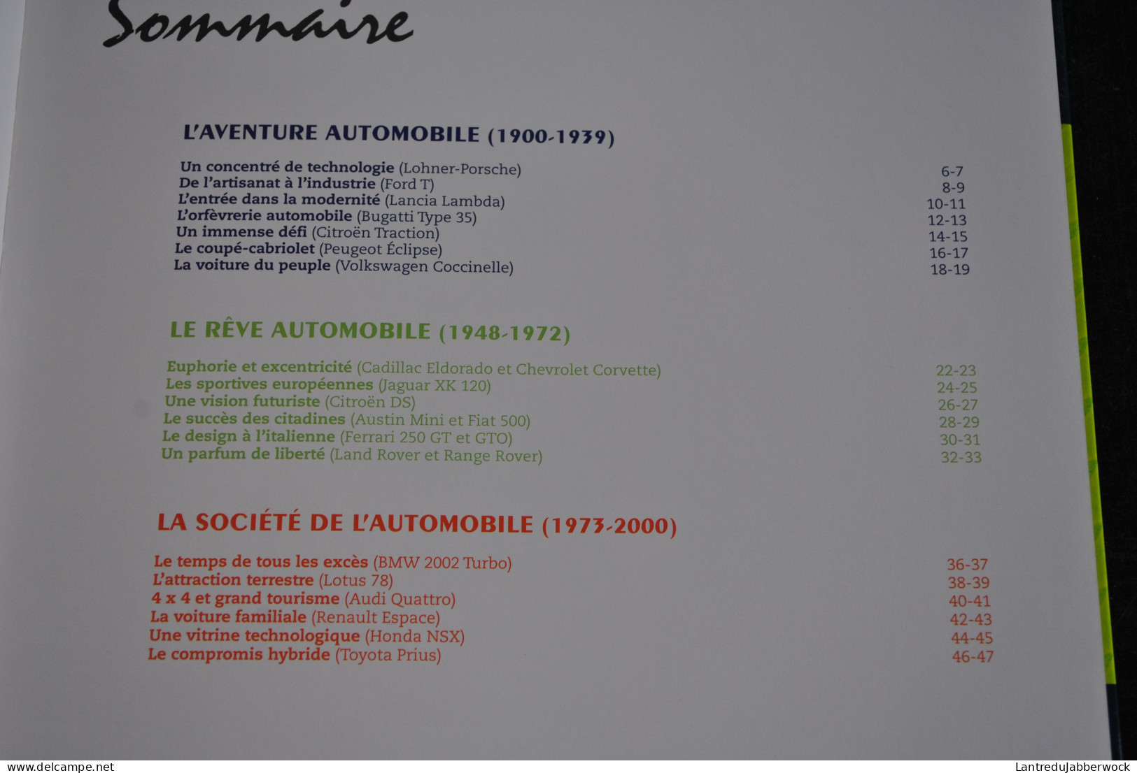 100 Ans De Génie Automobile Ford Lancia Porsche Bugatti Citroen Peugeot Volkswagen Cadillac Jaguar Ferrari BMW Audi    - Auto