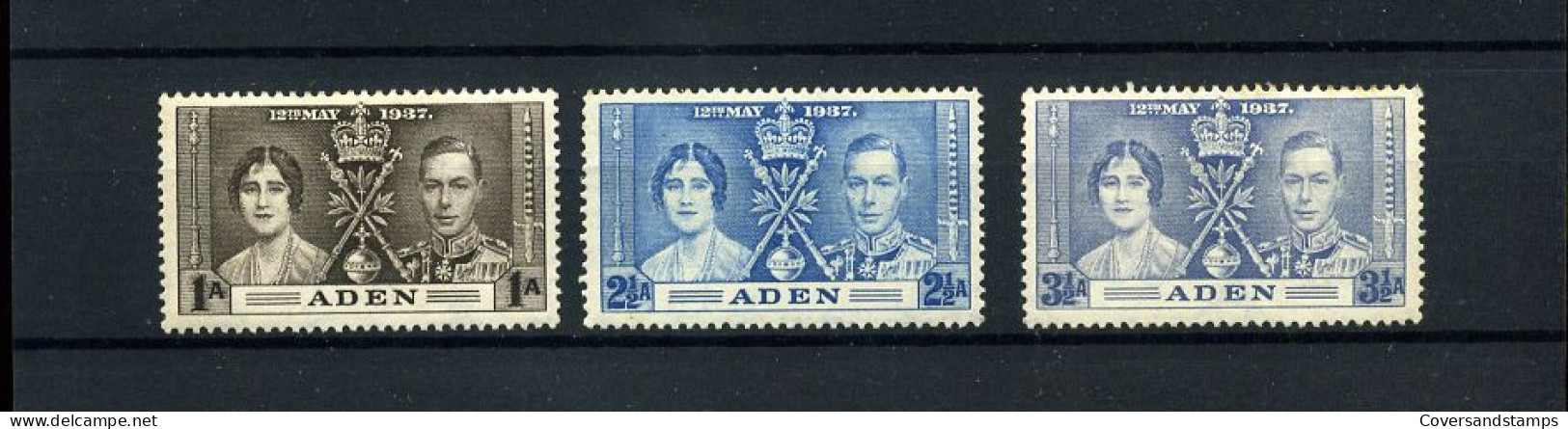 Aden - Coronation 1937 - Ouderdomsvlekjes / Age Spots - MH - Aden (1854-1963)