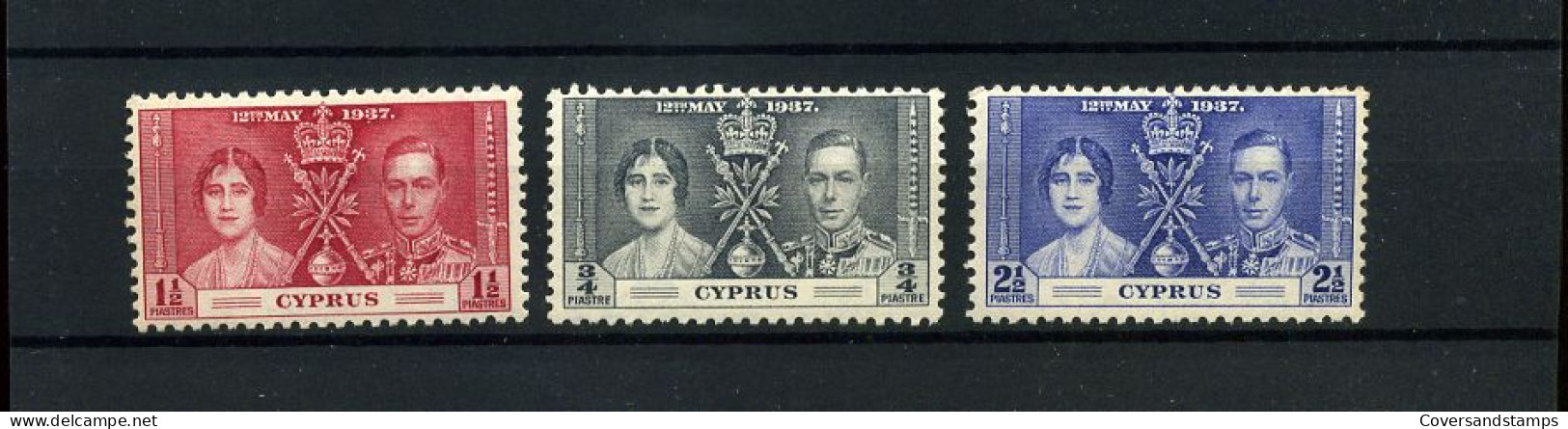 Cyprus - Coronation 1937 -  MH - Zypern (...-1960)
