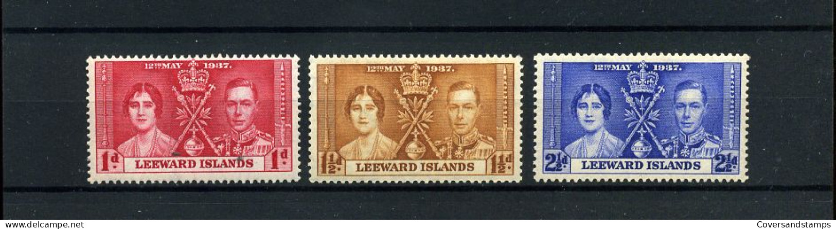 Leeward Islands - Coronation 1937 -  MH - Leeward  Islands