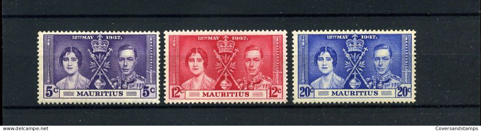 Mauritius - Coronation 1937 -  MH - Mauritius (...-1967)