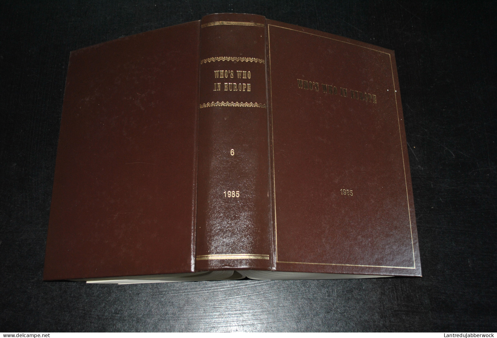 WHO'S WHO IN EUROPE Dictionnaire Biographique Des Personnalités Européennes Contemporaines 6è édition 1985 Collectif - Wörterbücher