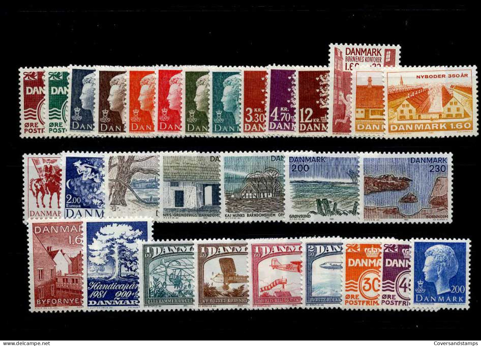Danmark - Yearset 1981 - MNH - Années Complètes