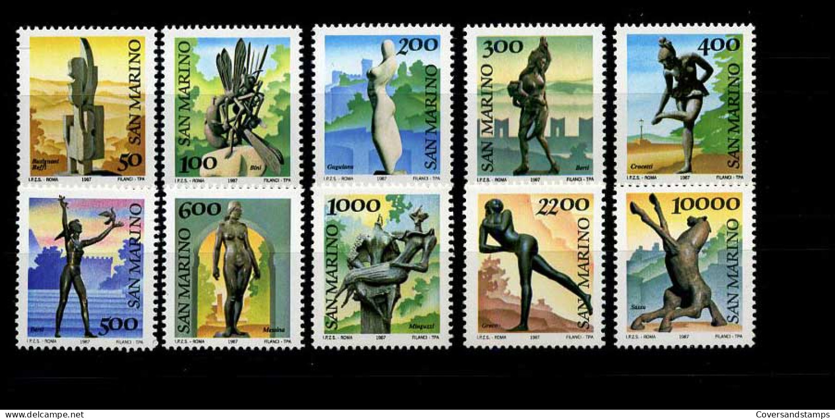 San Marino - 1153/62 - MNH - Unused Stamps