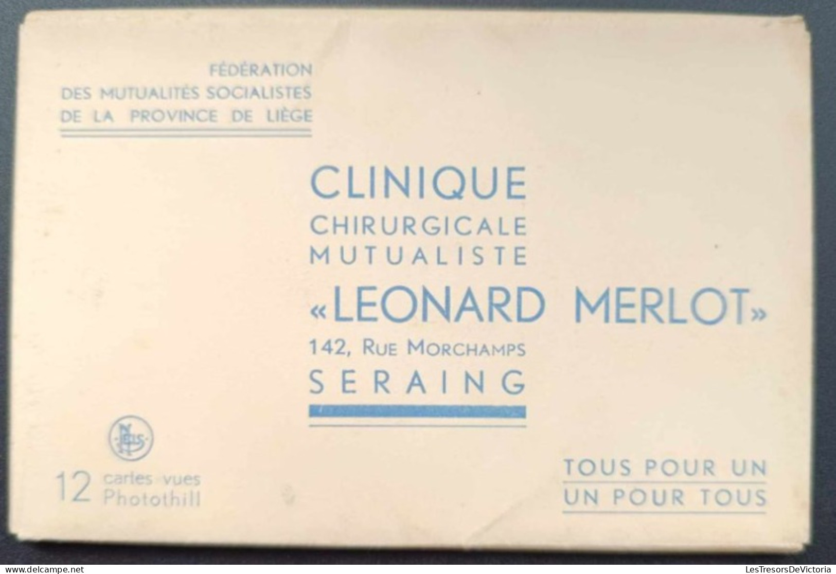 Carnet De Cartes Postales Anciennes Complet - Belgique - Clinique Chirurgicale Léonard Merlot - Seraing - Seraing