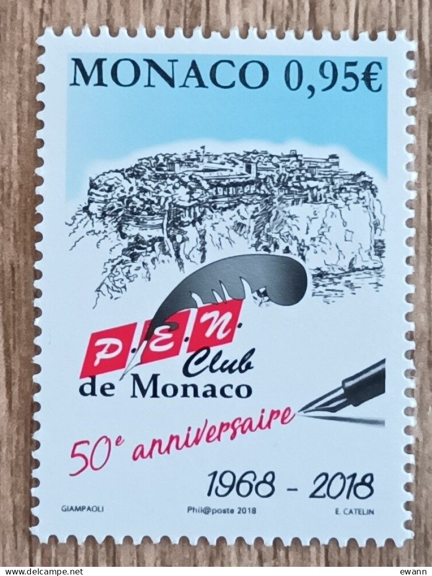 Monaco - YT N°3156 - PEN Club De Monaco - 2018 - Neuf - Unused Stamps