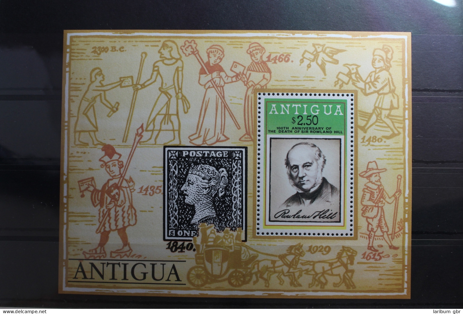 Antigua Block 40 Mit 533 Postfrisch #SN010 - Antigua Y Barbuda (1981-...)