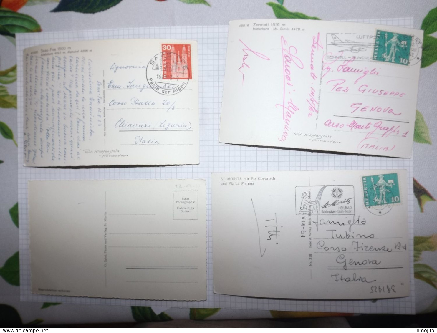 LOT 8 POSTCARD POSTKARTE SWISS SVIZZERA SWITERLAND  AK CPA - Collezioni E Lotti