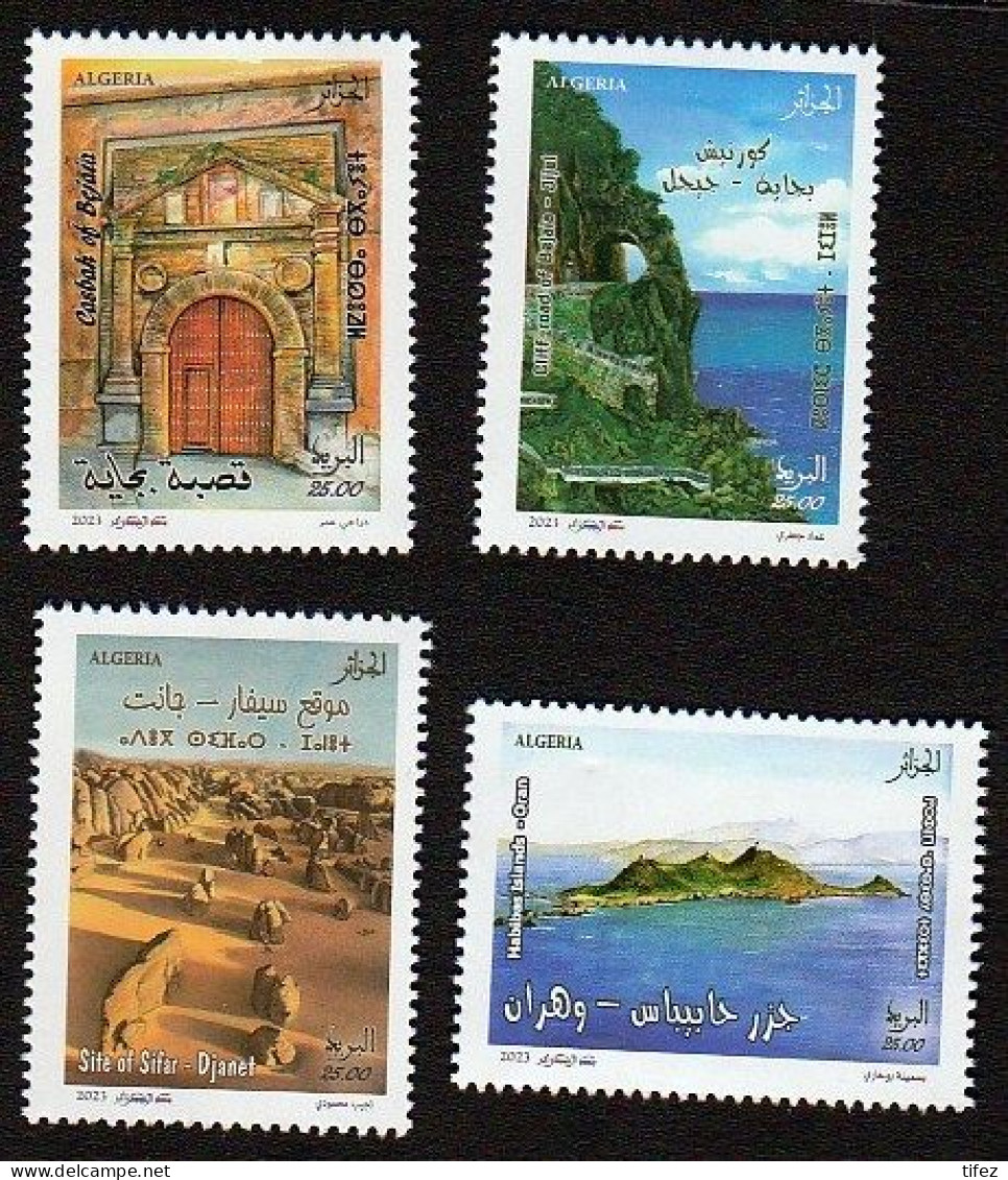 Année 2023-N°1955/1958 Neufs**MNH : Journée Mondiale Du Tourisme(Béjaïa-Jijel-Oran-Djanet/Tassili) - Algeria (1962-...)