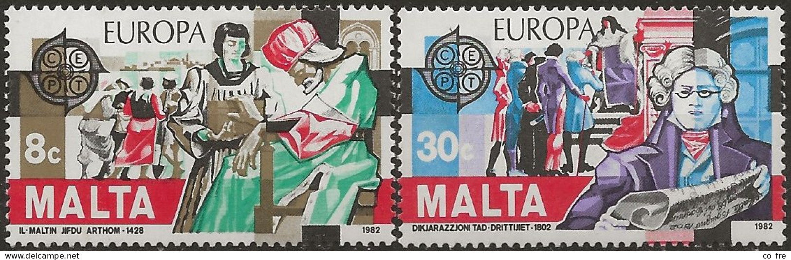 Malte N°649/650** (ref.2) - Malte