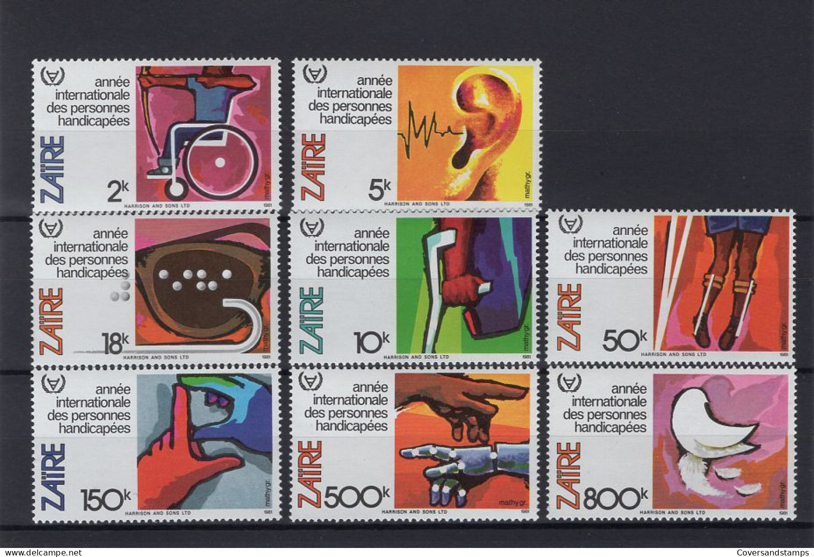 Zaïre 1110/17 - MNH - Unused Stamps