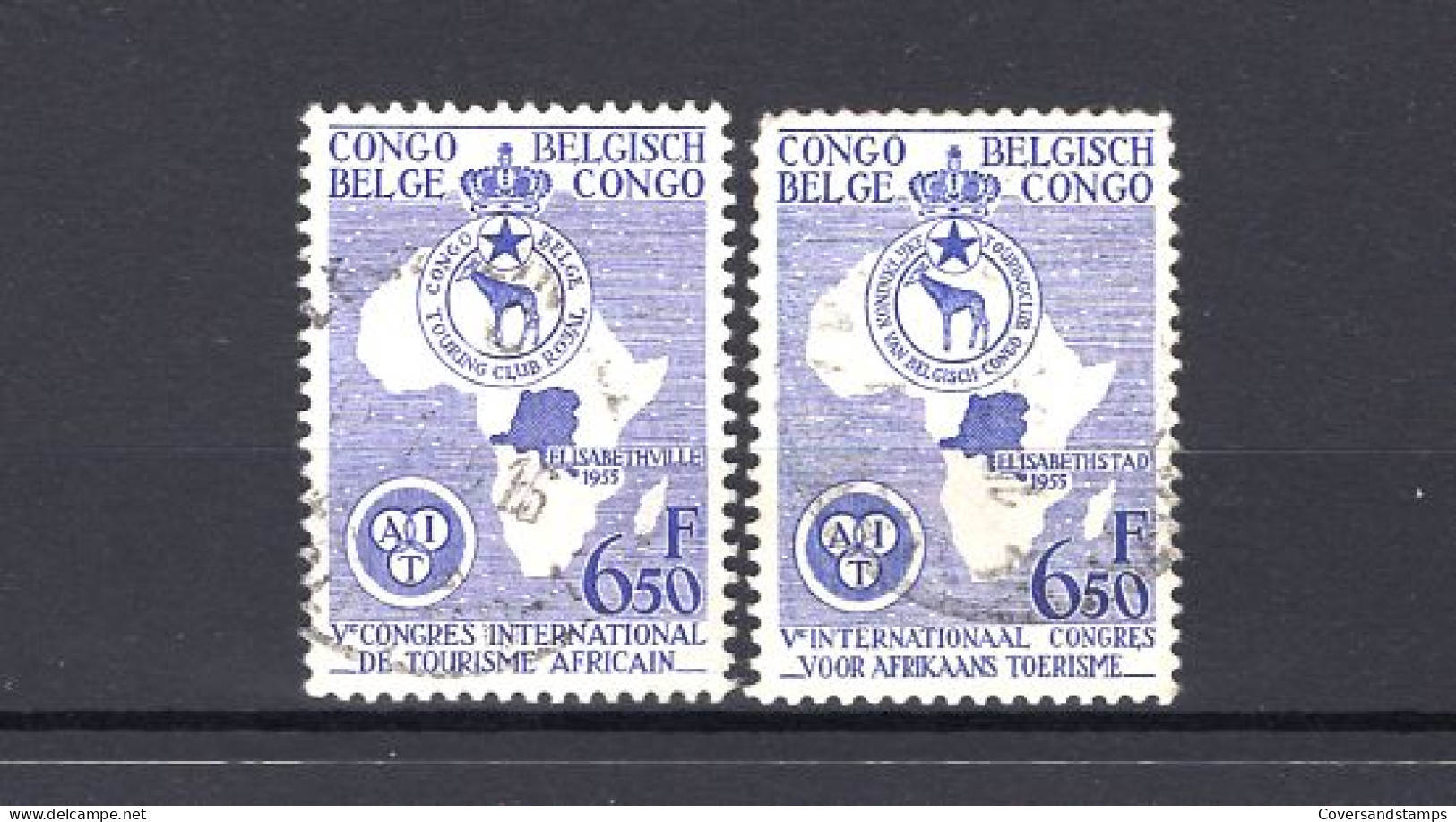 Belgisch Congo 337/38 - Gest / Obl / Stamped - Usati
