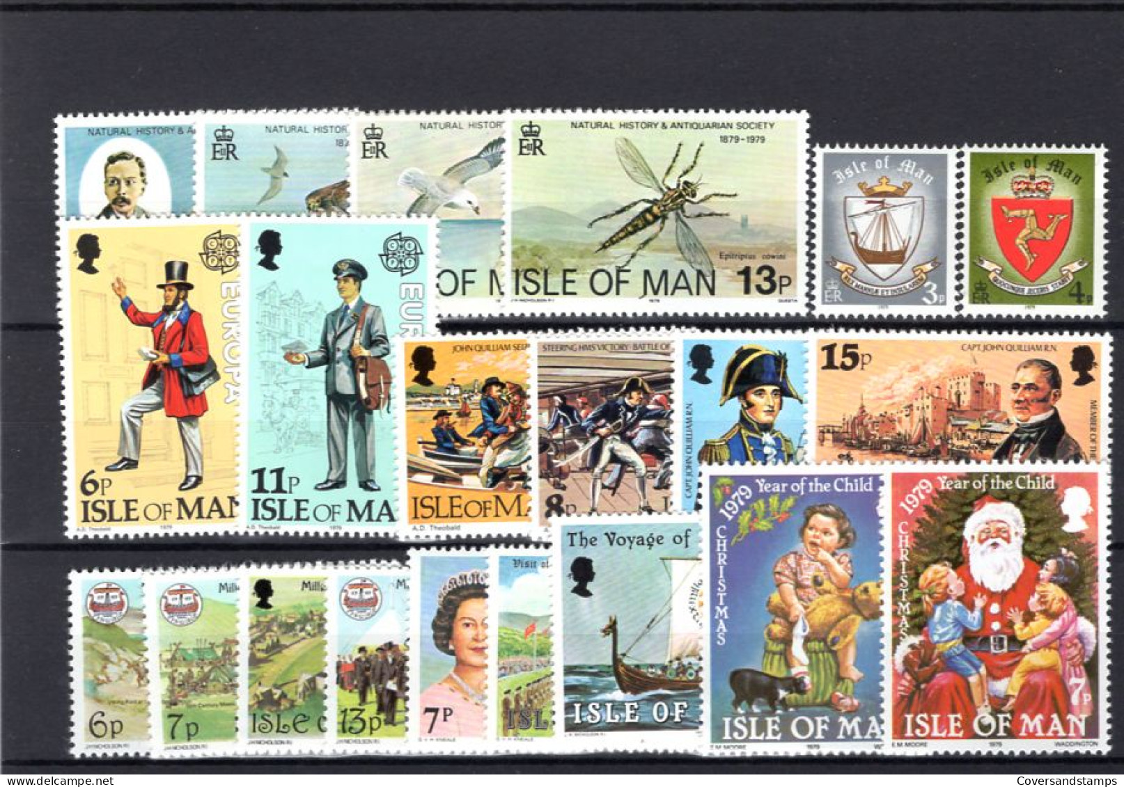 Isle Of Man Tax 1979 Year Set- MNH - Isla De Man