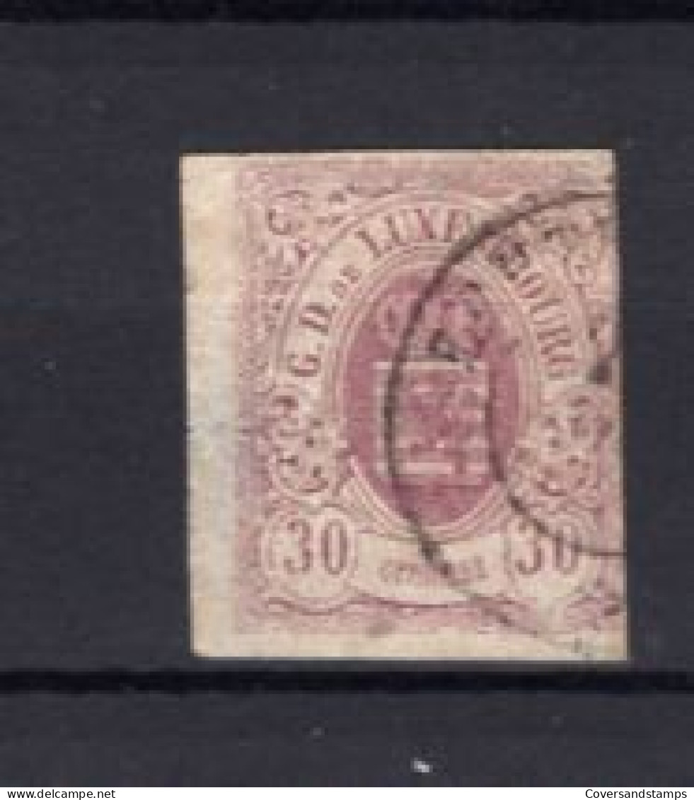 Luxembourg 9 - Gestempeld / Oblitéré - 1859-1880 Wapenschild