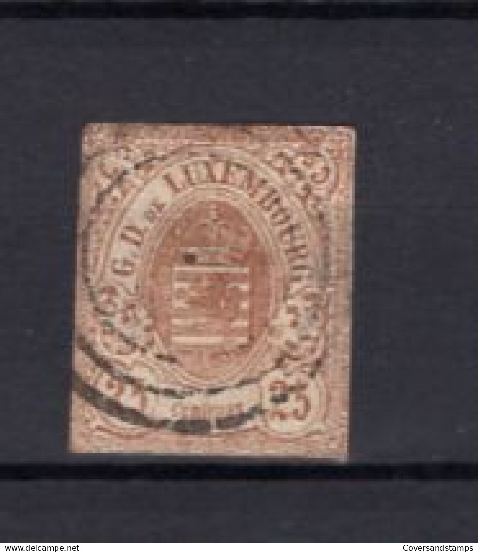 Luxembourg 8 - Gestempeld / Oblitéré - 1859-1880 Coat Of Arms
