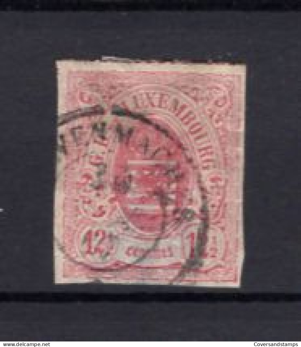 Luxembourg 18 - Gestempeld / Oblitéré - 1859-1880 Wappen & Heraldik