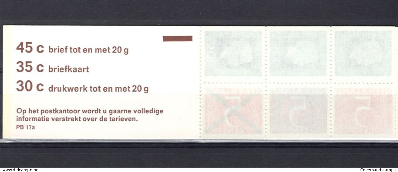 Nederland - PB17a - MNH - Carnets Et Roulettes