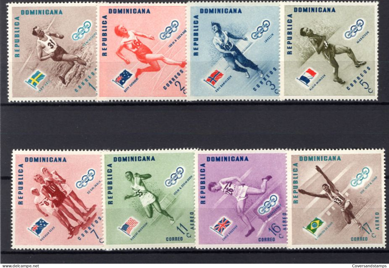  Republica Dominicana - Melbourne 1956 - Estate 1956: Melbourne