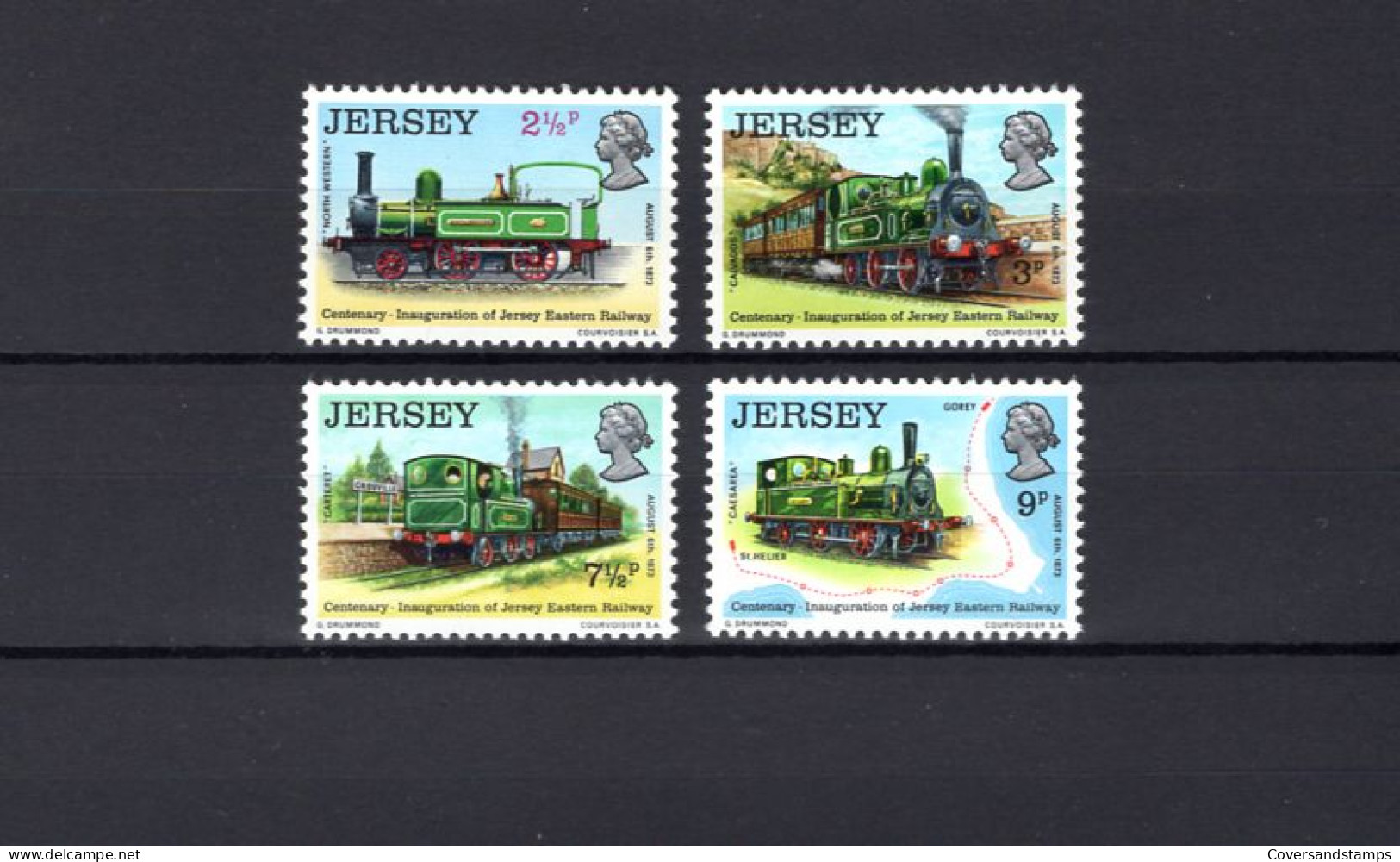  Jersey - Trains - MNH - Trenes