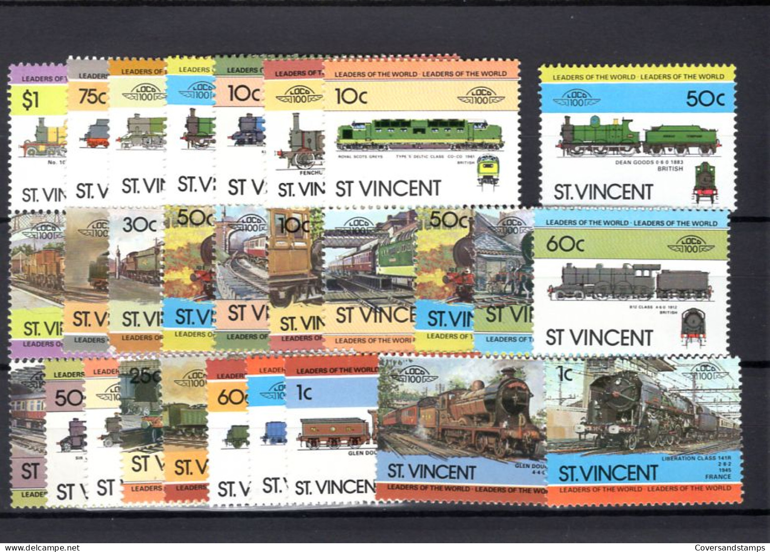  St Vincent - Trains -  MNH - Trenes