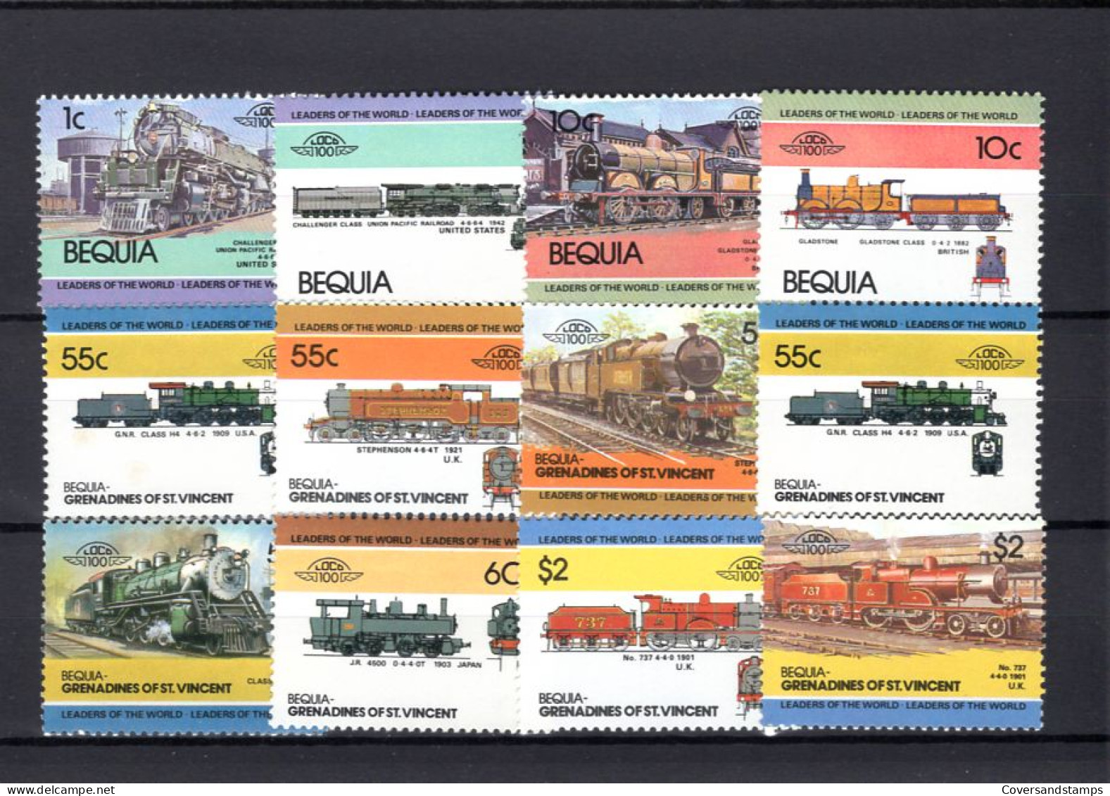  Bequia - Trains -  MNH - Trenes