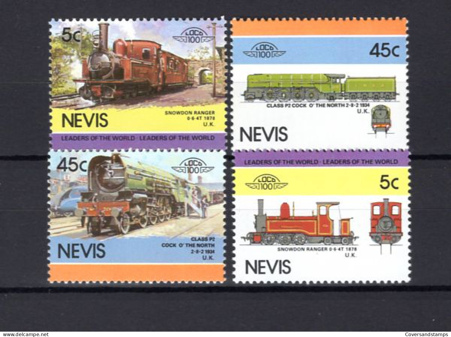  Nevis - Trains -  MNH - Trenes