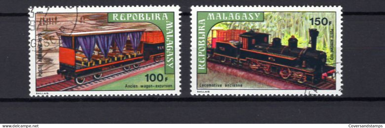  Repoblika Malagasy  - Trains -  Gest /obl / Used - Trenes