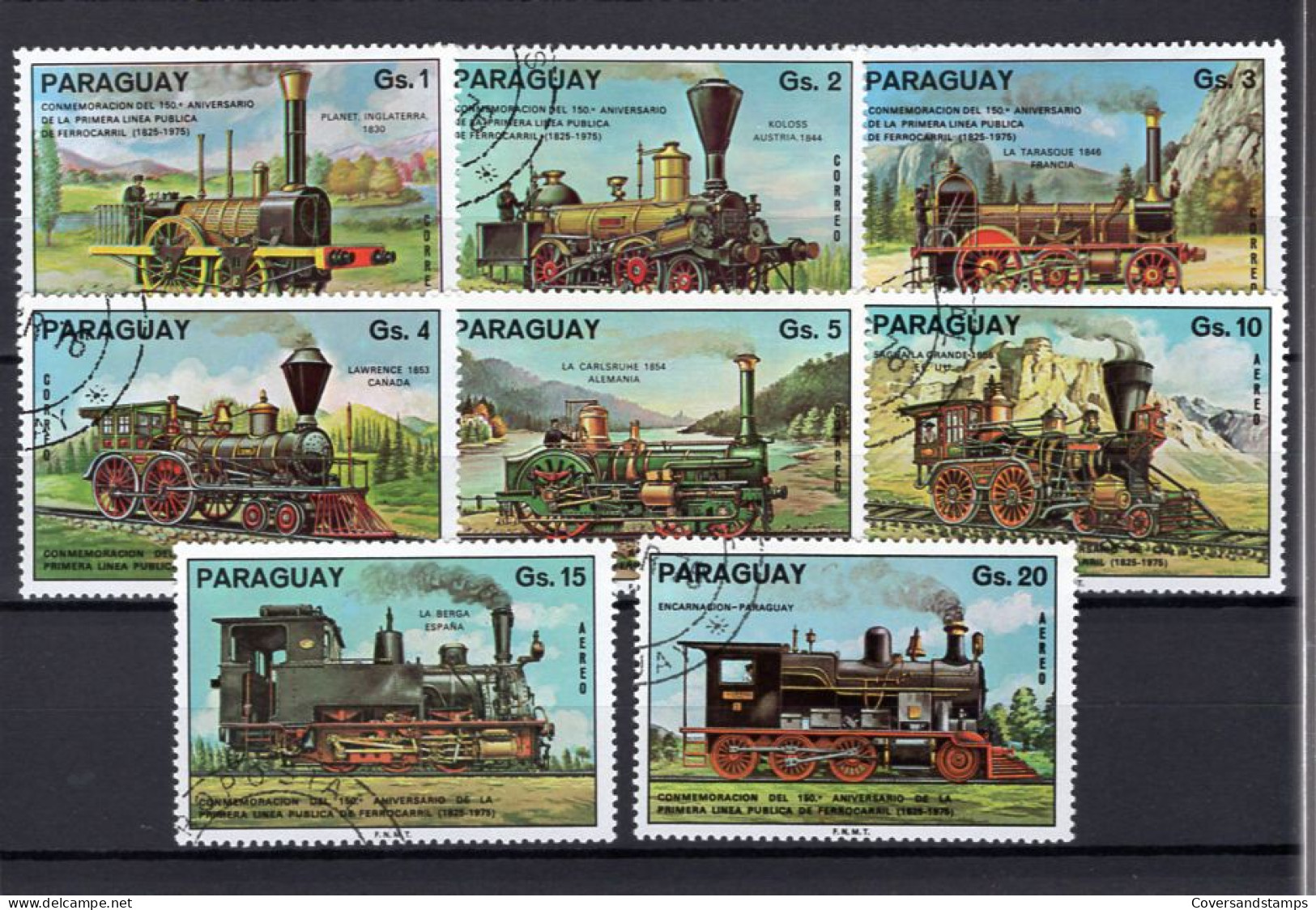  Paraguay - Trains - Gest / Obl / Used - Trenes