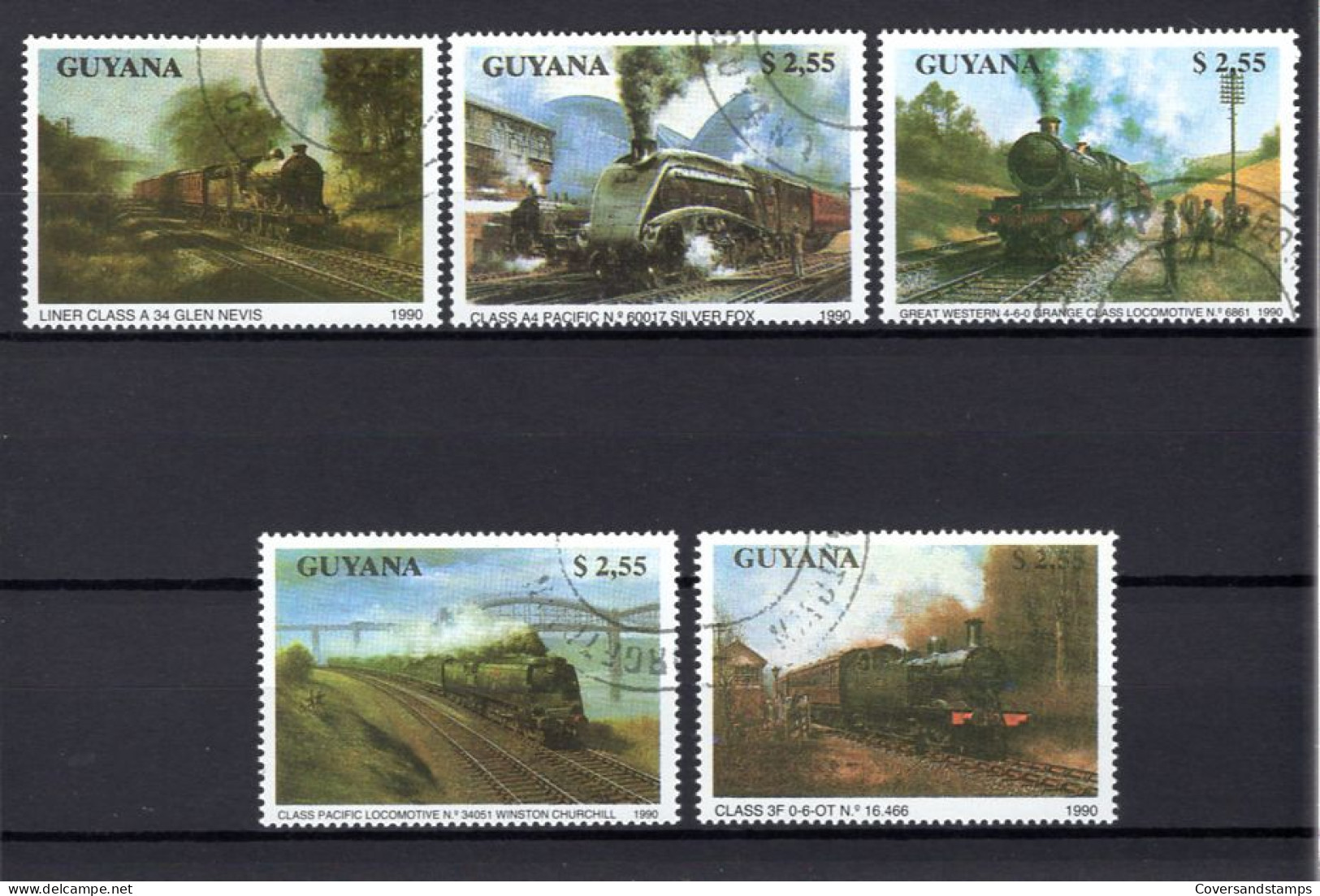  Guyana - Trains - Gest / Obl / Used - Treinen