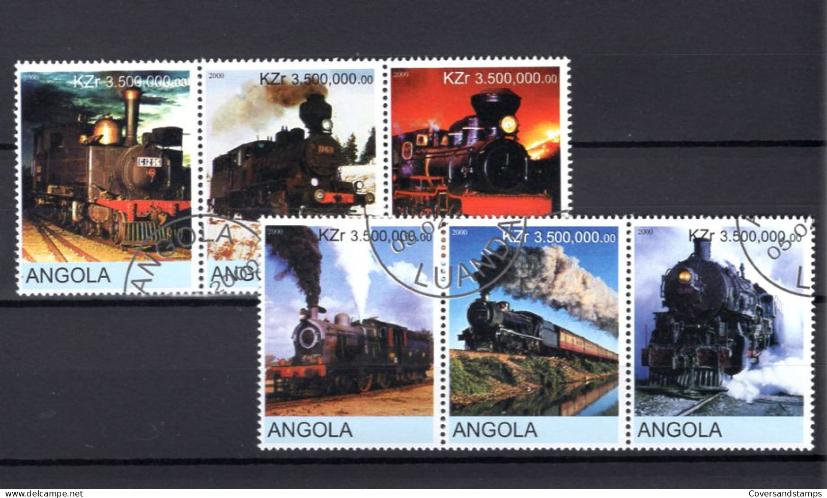  Angola - Trains - Gest / Obl / Used - Treinen