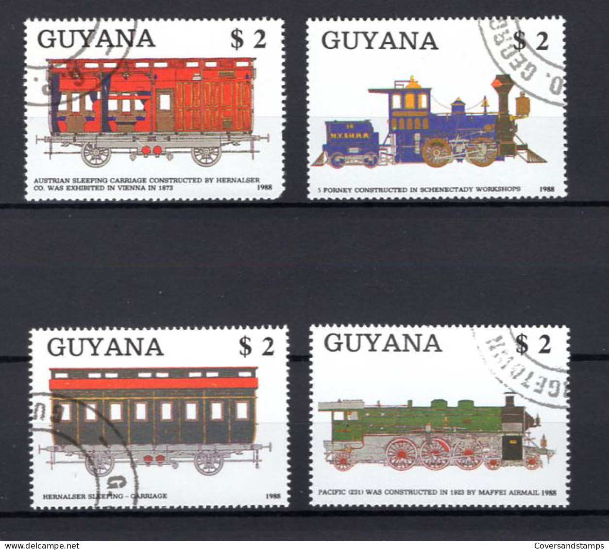  Guyana - Trains - Gest / Obl / Used - Treinen
