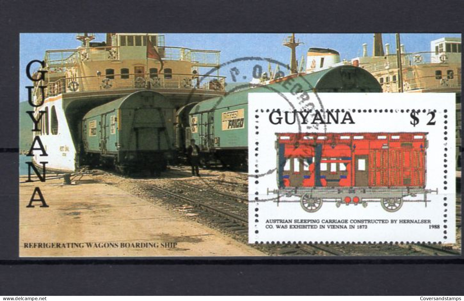 Guyana - Trains - Gest / Obl / Used - Trenes