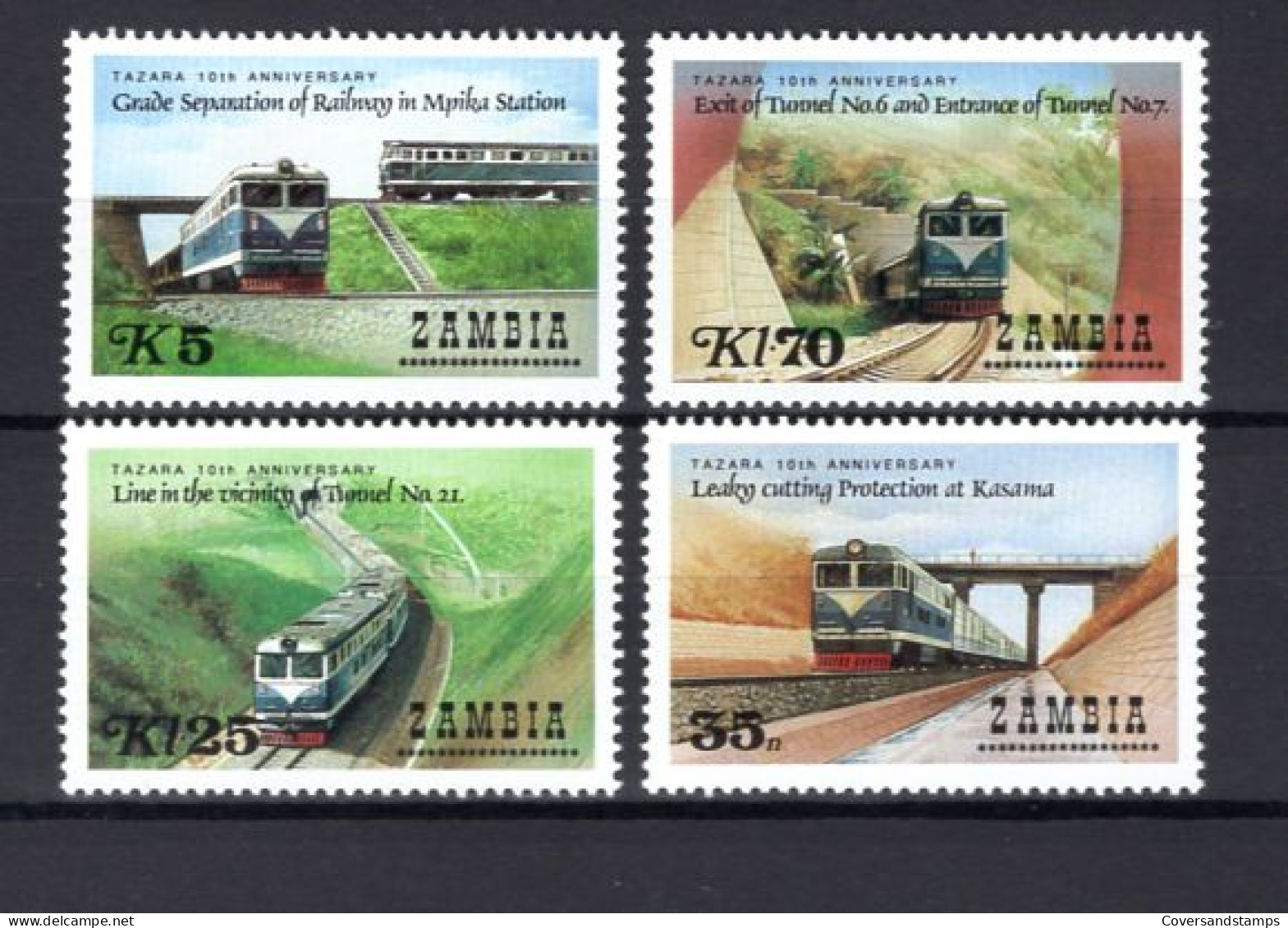  Zambia - Trains - MNH - Trenes