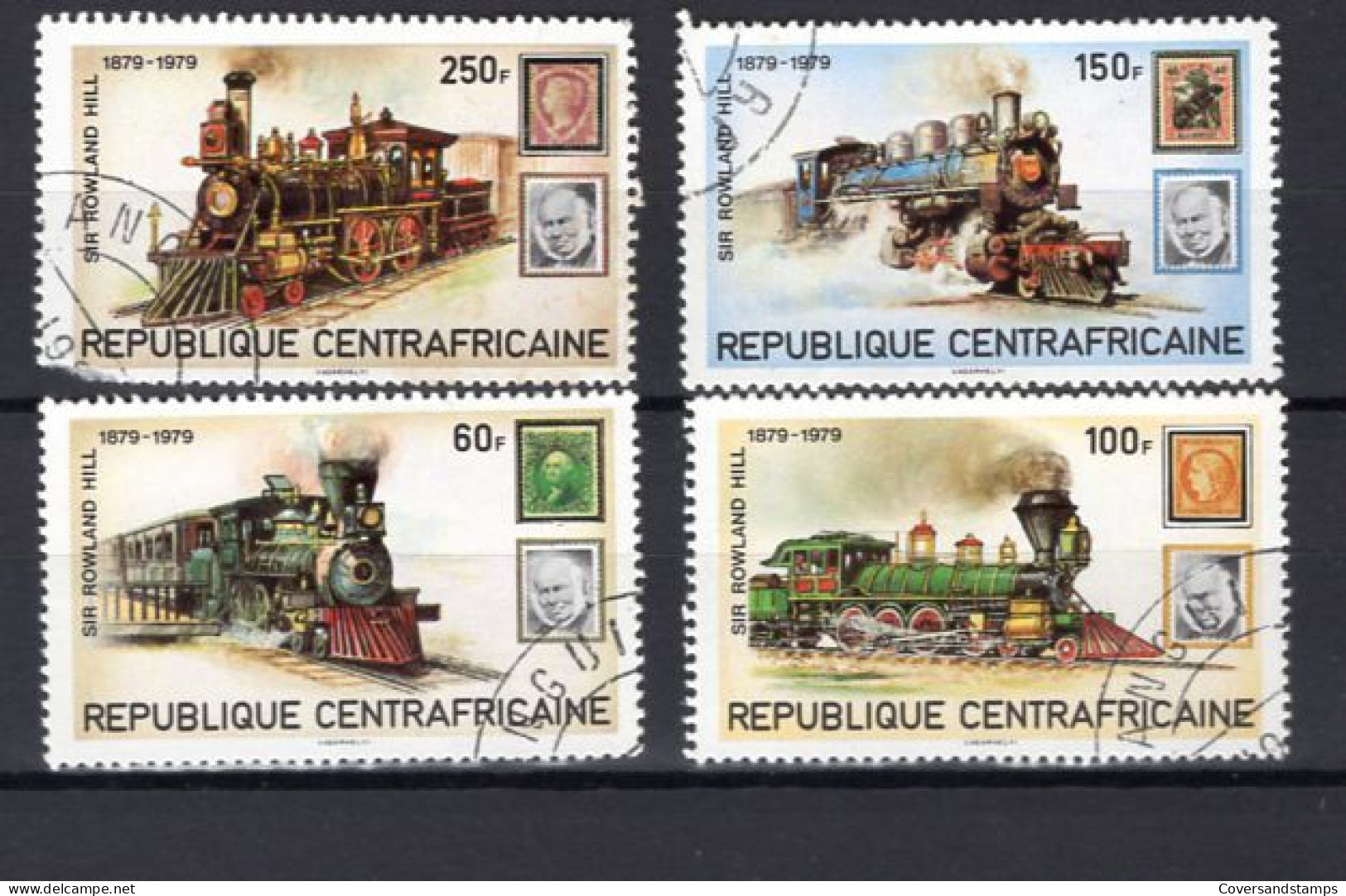  République Centrafricaine - Trains - Gest / Obl / Used - Trenes