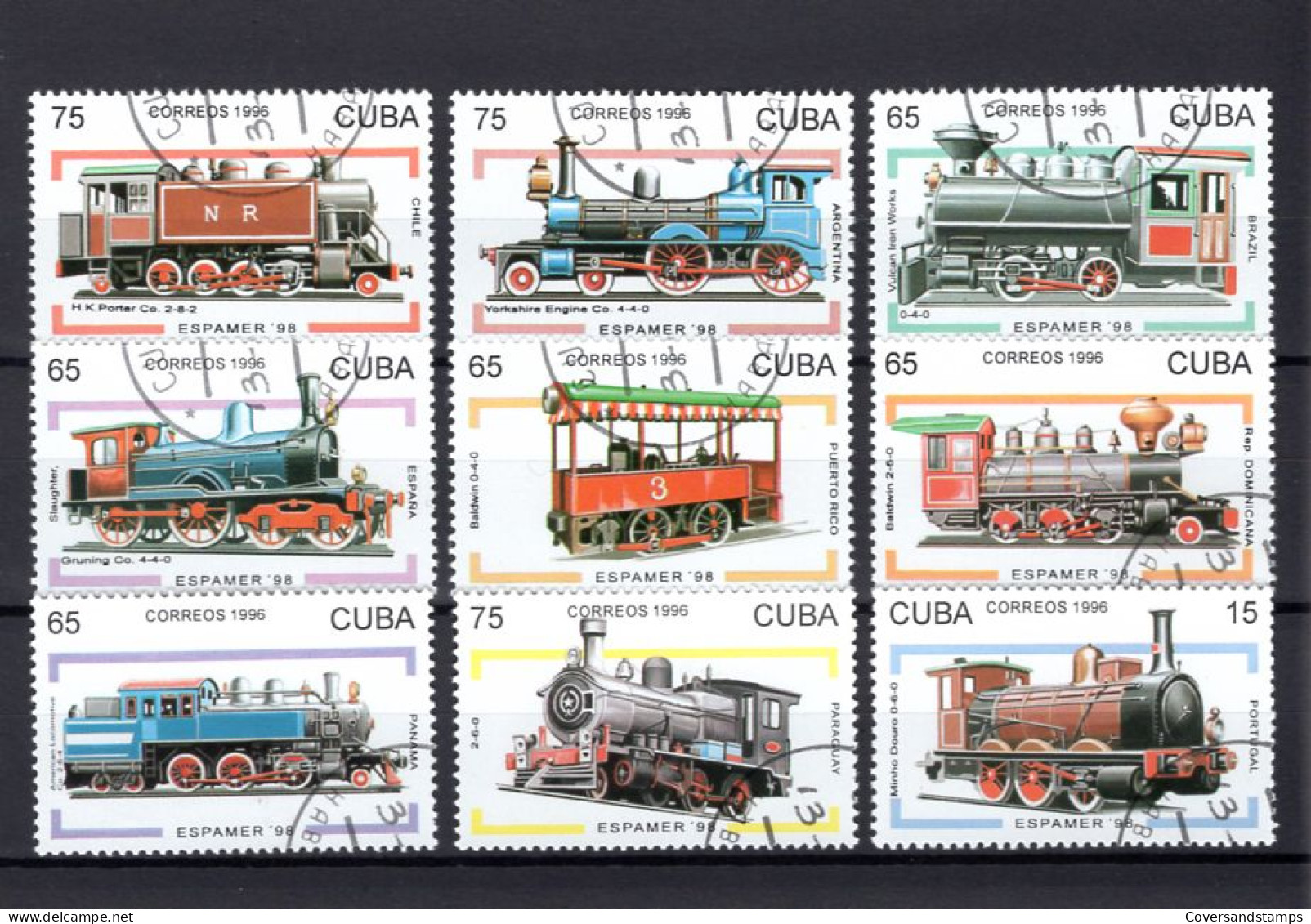  Cuba -  Trains - Gest / Obl / Used - Trenes