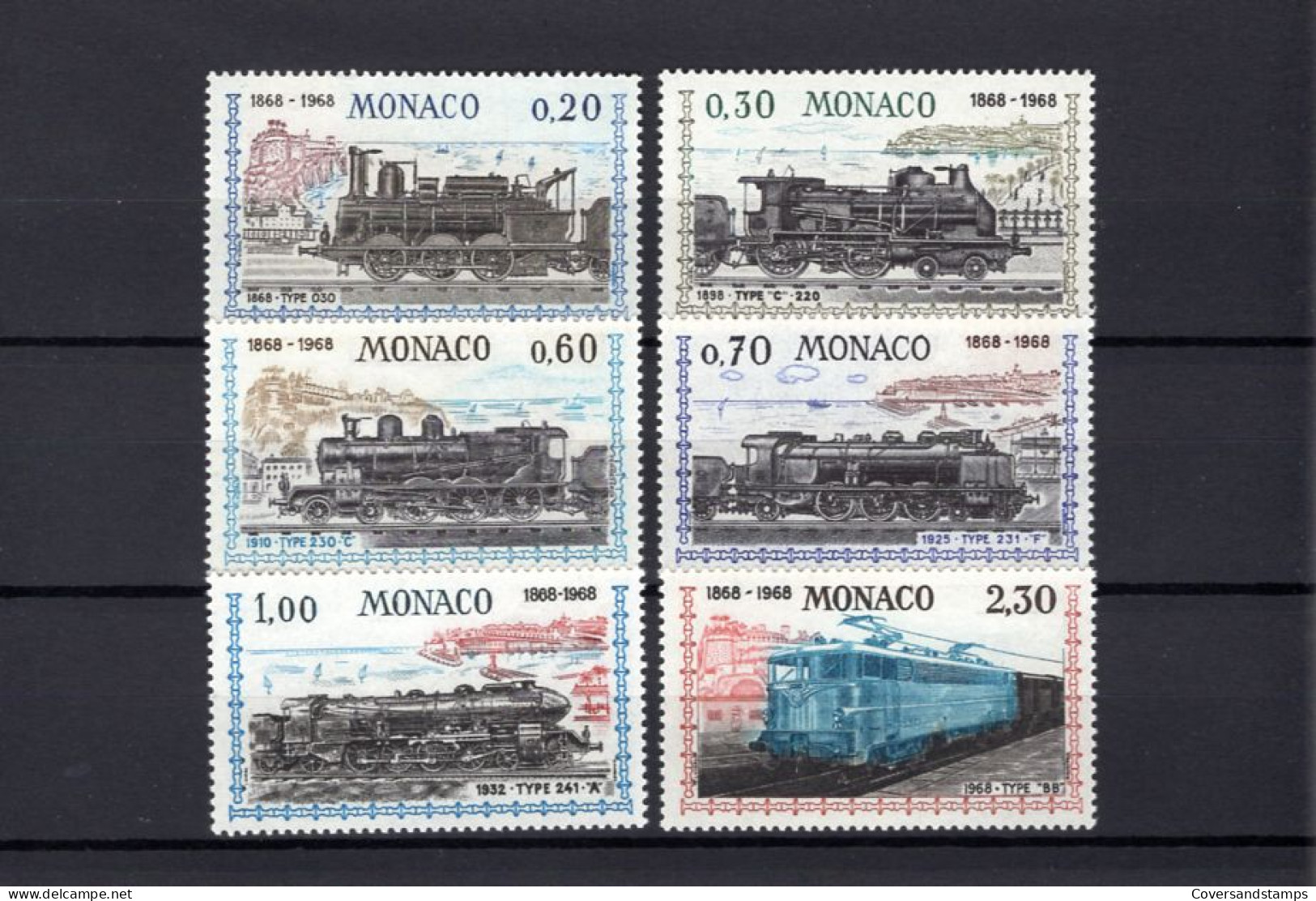  Monaco 752/57 -  Trains - MNH - Trenes