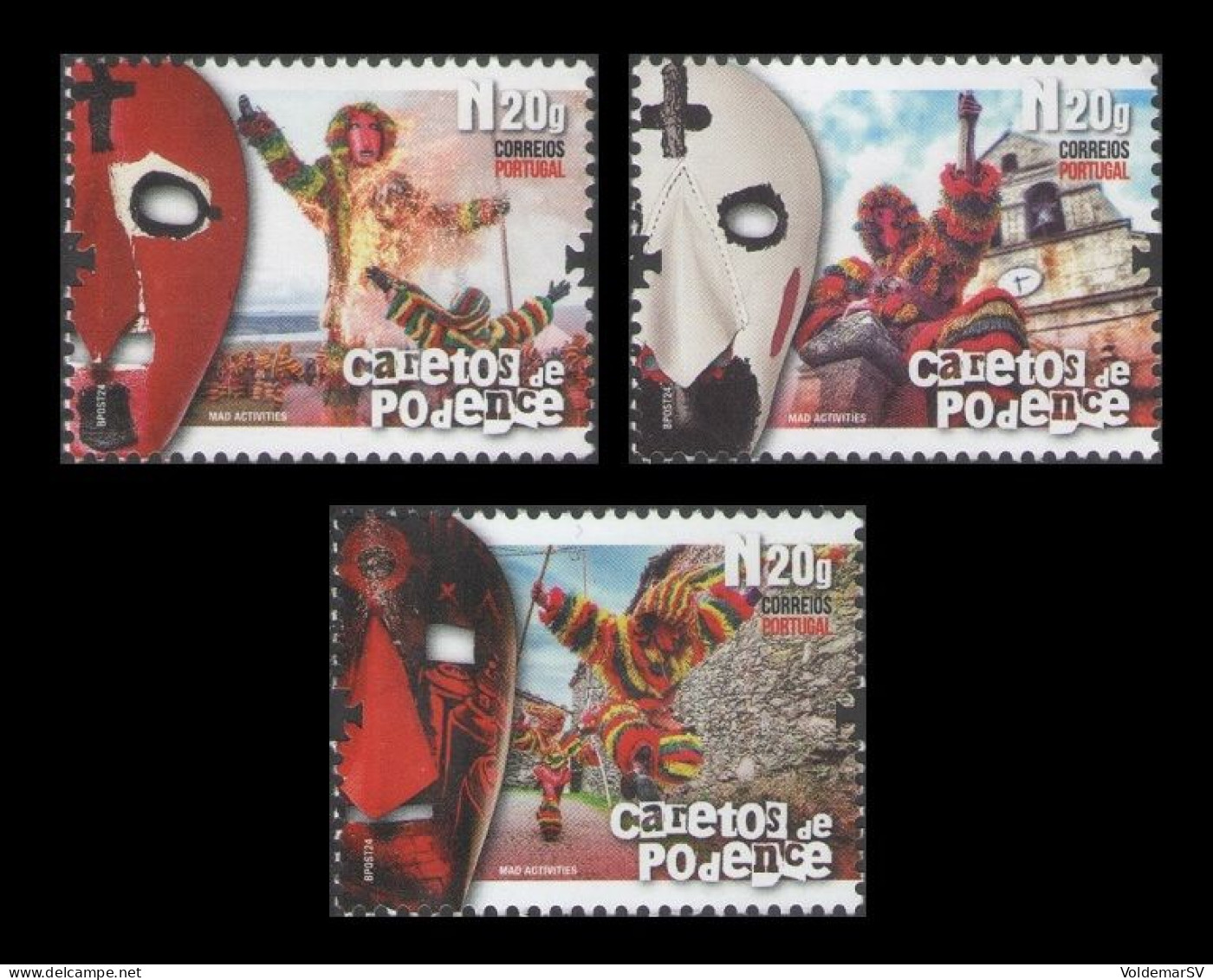 Portugal 2024 Mih. 4938/40 Podence Carnival. Caretos De Podence MNH ** - Unused Stamps
