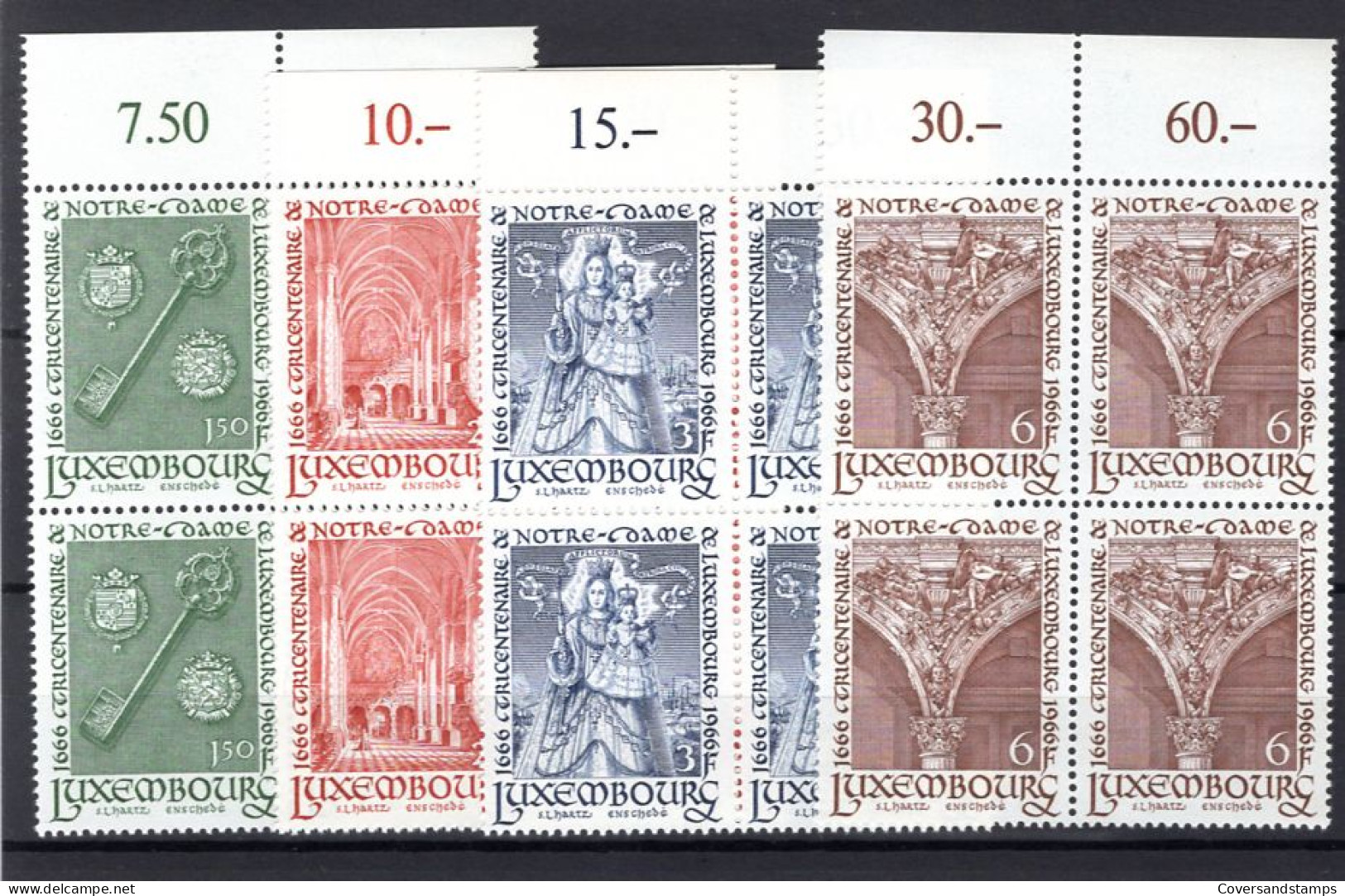  Luxembourg - 680/83 - MNH - Blok Van 4 / Bloc De 4 - Unused Stamps