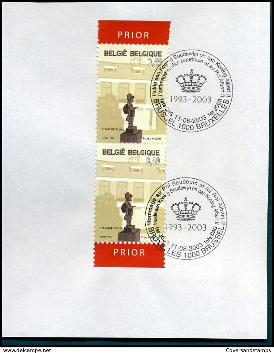 België 3206 Met Bijzondere Afstempeling Brussel-Bruxelles - Used Stamps