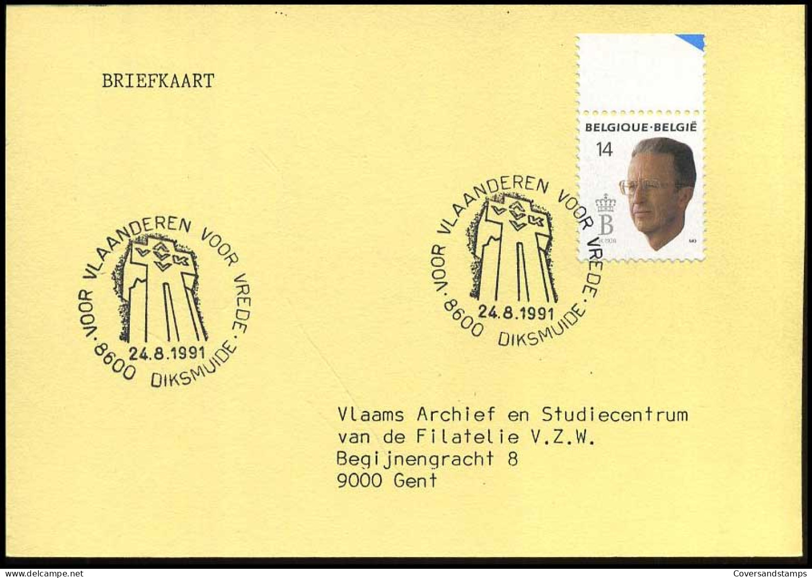 Briefkaart  --  2382 Met Bijzondere Afstempeling - Briefe U. Dokumente