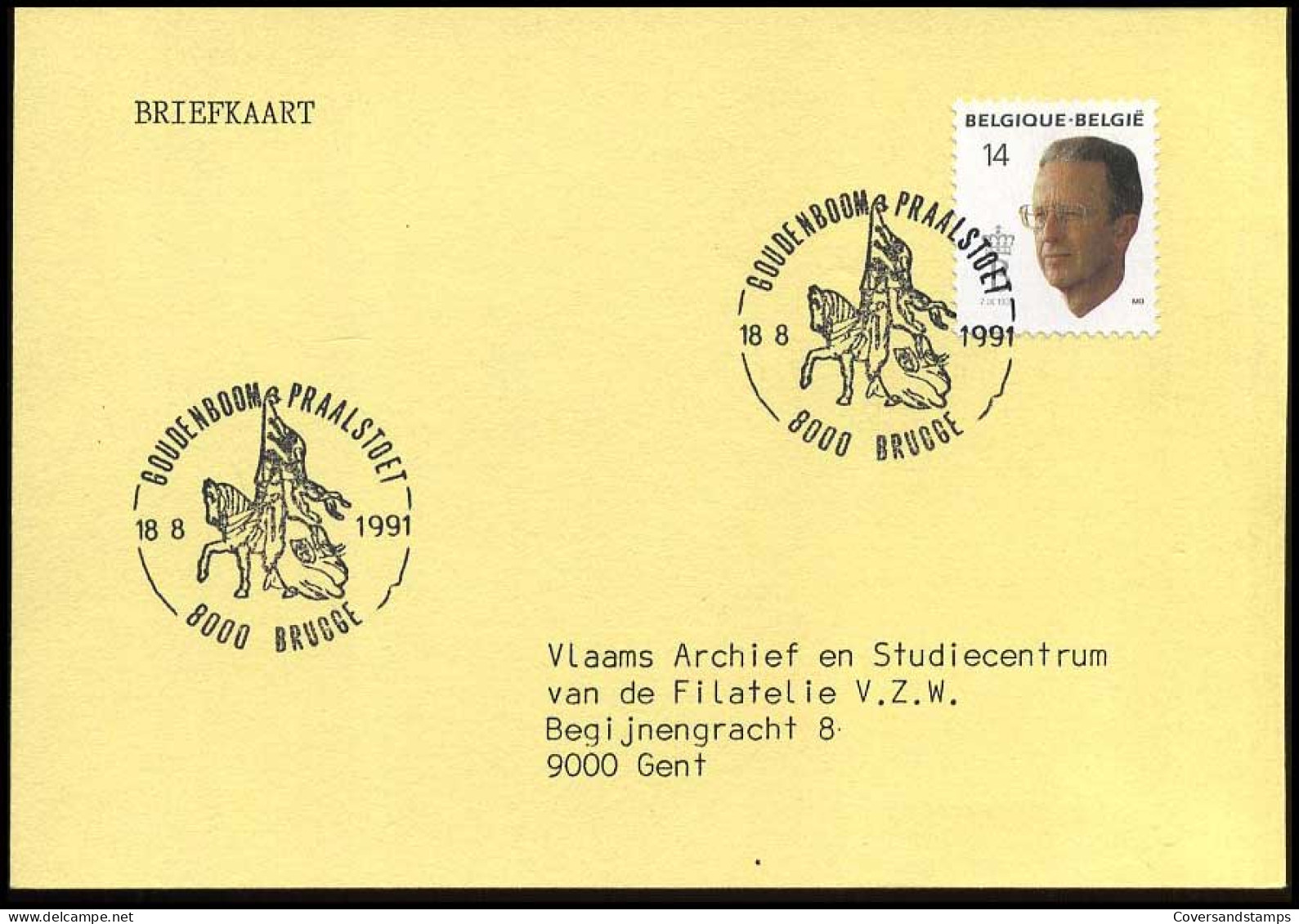 Briefkaart  --  2382 Met Bijzondere Afstempeling - Lettres & Documents